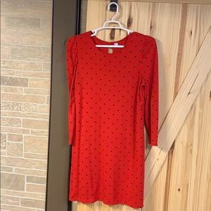 Old Navy red polka dot dress with keyhole back